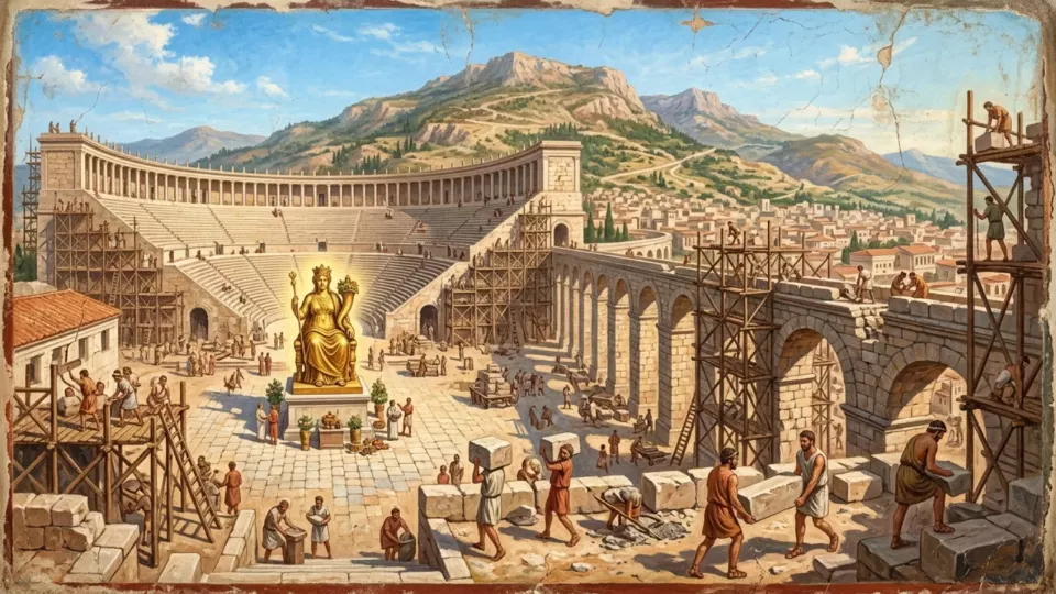 Depremden sonra yeniden kurulan Antakya (temsili)