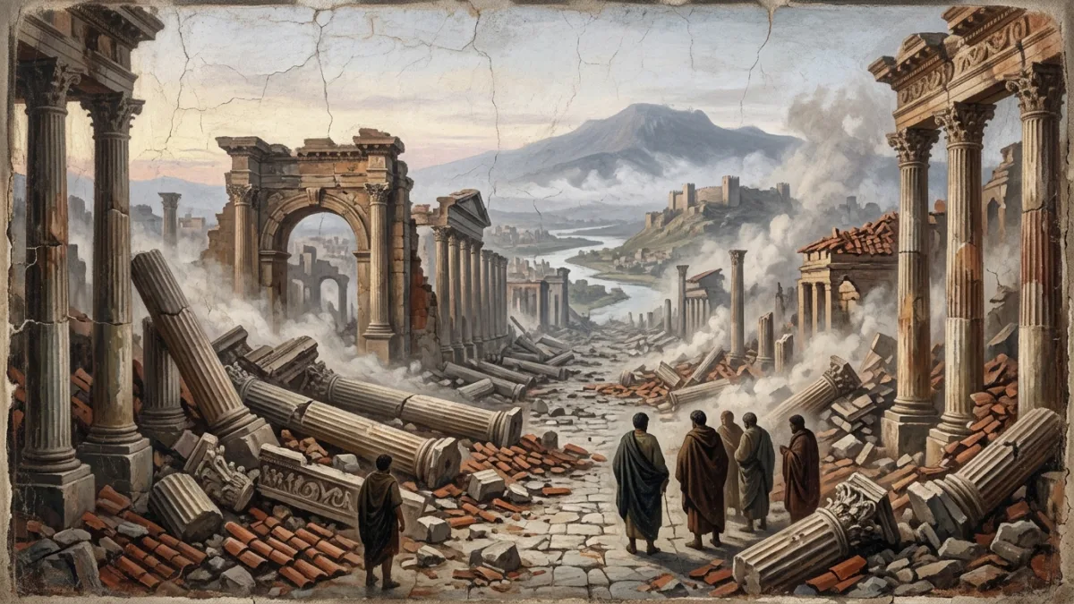 115 depreminde yıkılan Antakya (temsili)