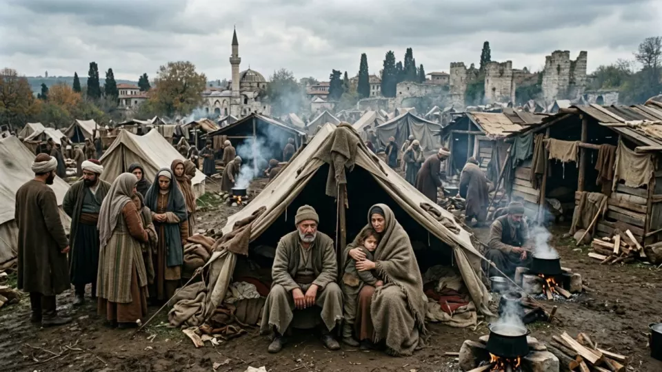 Bahçelerde yaşayan İstanbullular (temsili)
