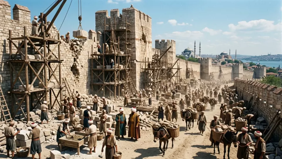 Surların onarımı (temsili)