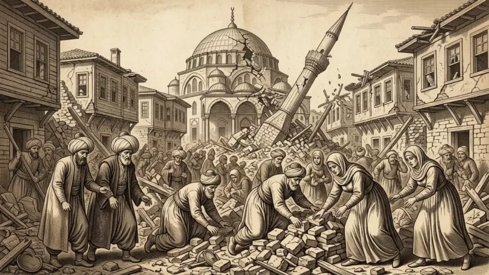 1668'de yıkılan Bolu (temsili)