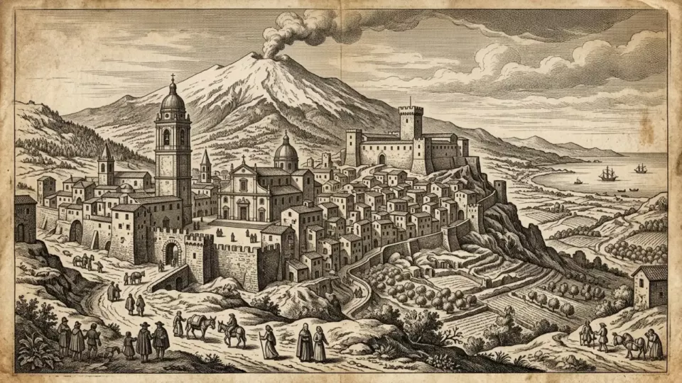 Depremden önce Val di Noto (temsili)