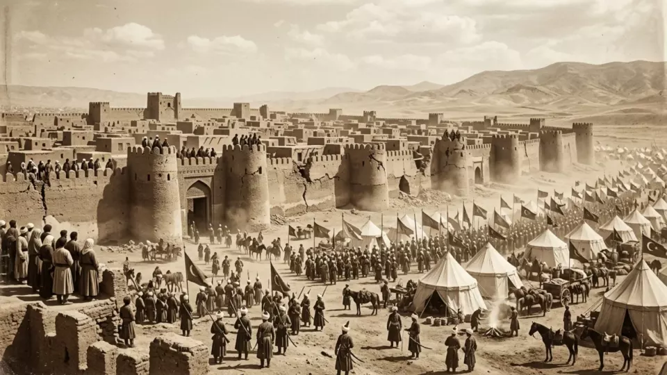 1724-1725 Osmanlı kuşatması (temsili)