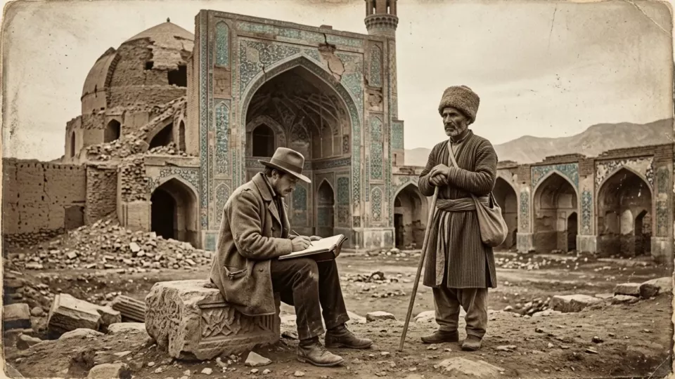 1818'de Tebriz yıkıntıları (temsili)
