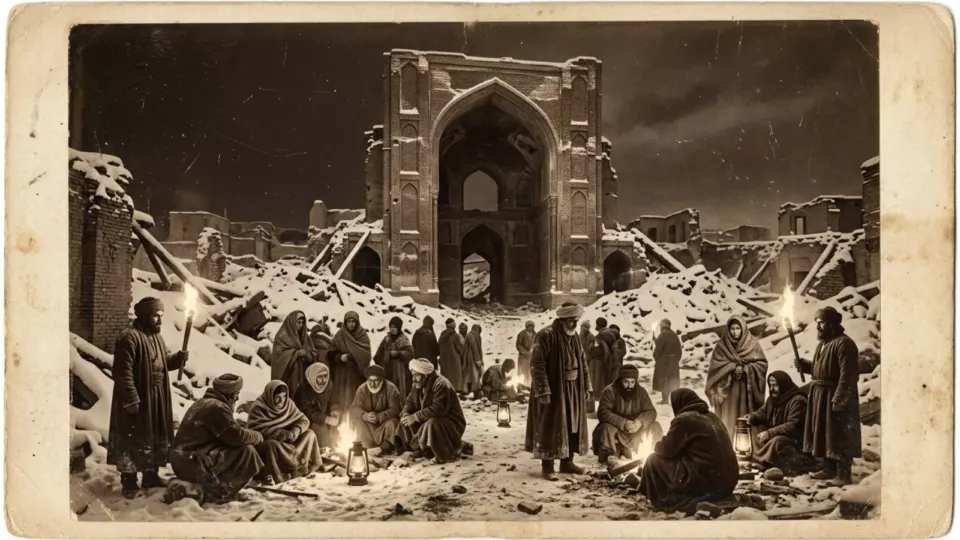 1780 depreminde yıkılan Tebriz (temsili)