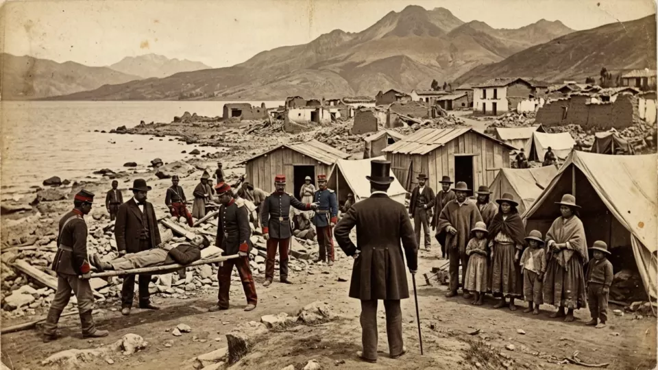 Yaralılar için kurulan barakalar (temsili)