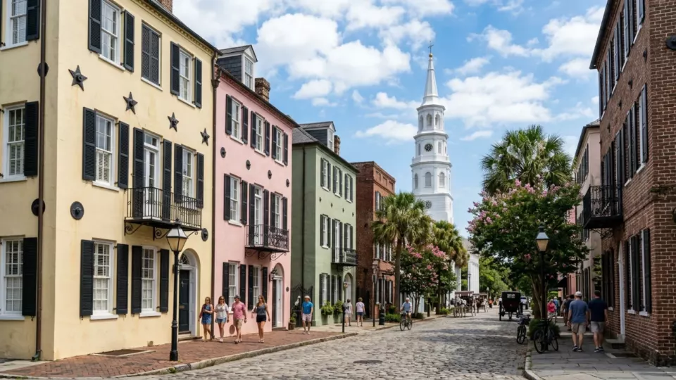 Bugünkü Charleston ve cephelerdeki deprem plakaları (temsili)