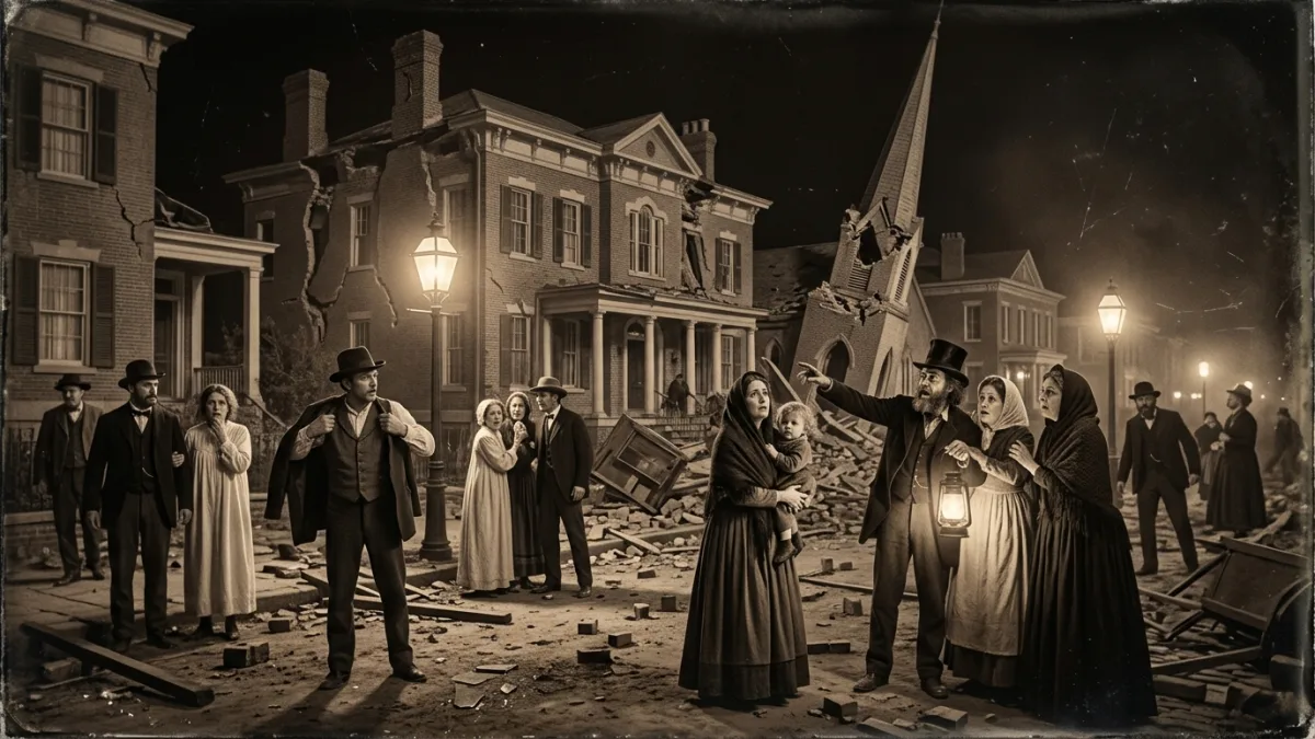 1886 depreminde yıkılan Charleston (temsili)