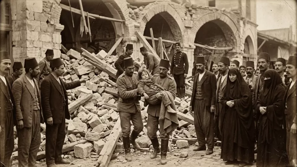 Enkazdan kurtarılan çocuk (temsili)