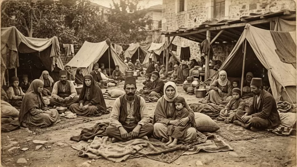 Bahçelerde barınan İstanbullular (temsili)