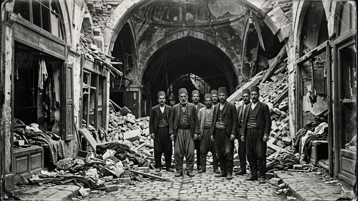 1894 depreminde hasar gören Kapalıçarşı (temsili)