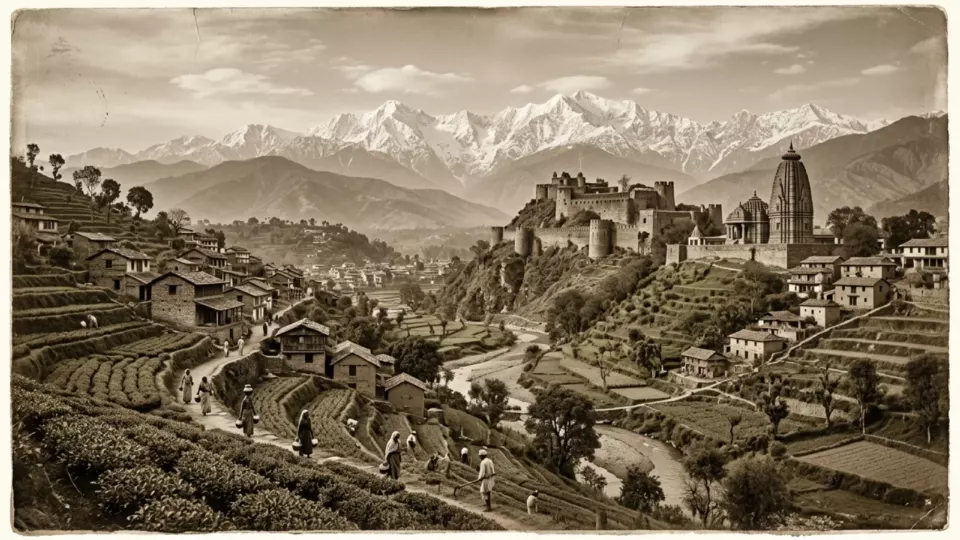 1905'te Kangra vadisi (temsili)