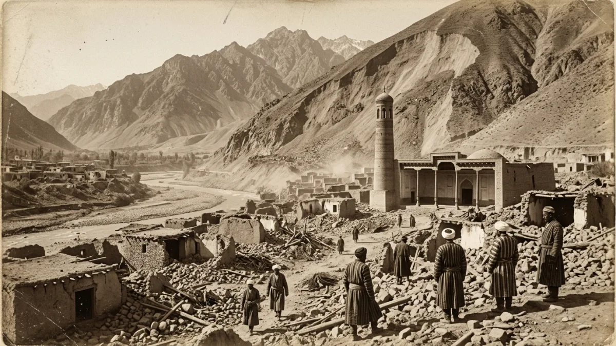1907 depreminde yıkılan Karatağ (temsili)