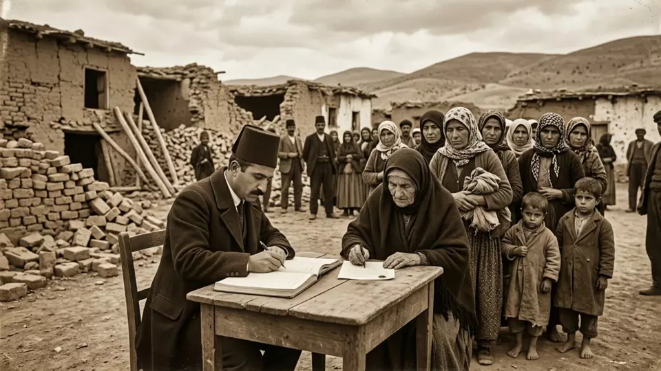Keçiborlu'da yardım dağıtımı (temsili)
