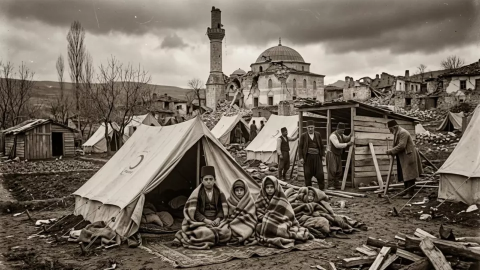Isparta'da çadırlar ve barakalar (temsili)