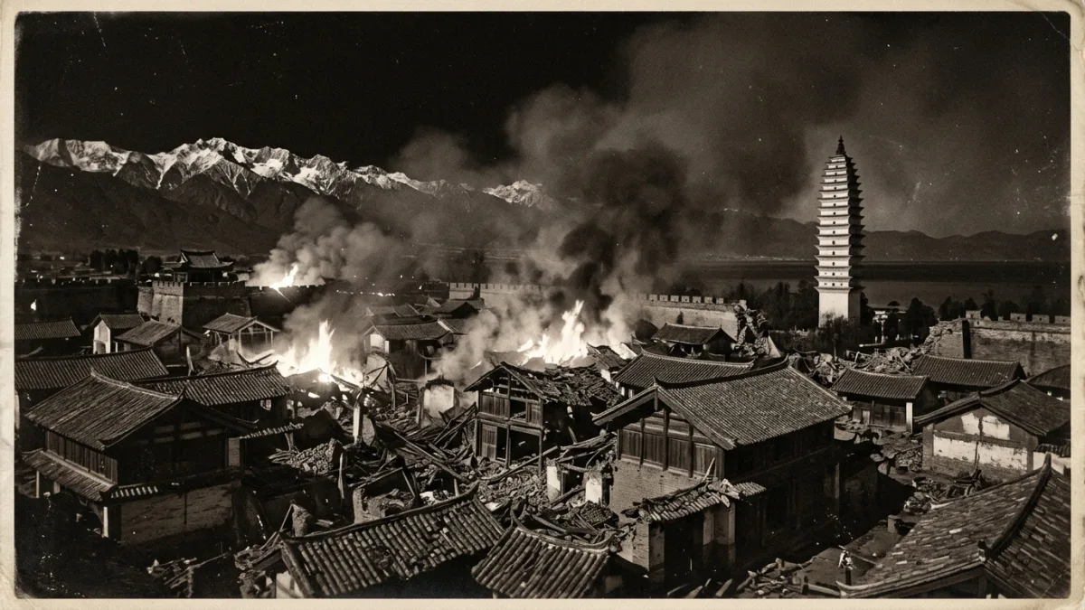 1925 depreminde yanan Dali (temsili)