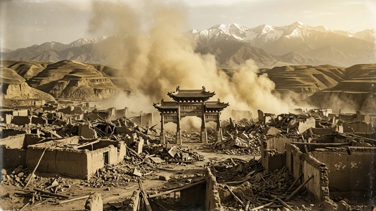 1927 depreminde yıkılan Gulang (temsili)
