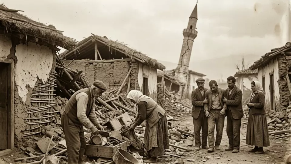 Yıkılan Torbalı köyü (temsili)
