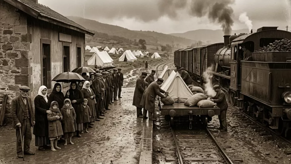 Çadır ve erzak bekleyen depremzedeler (temsili)