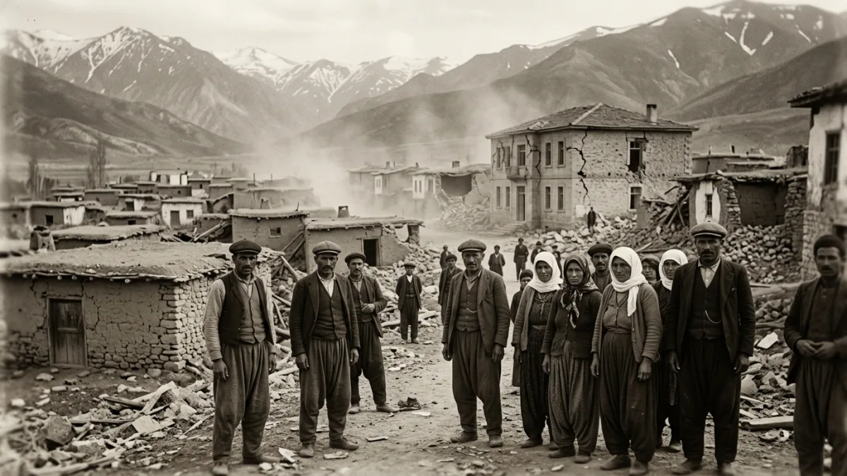 1929 depreminden sonra Suşehri (temsili)