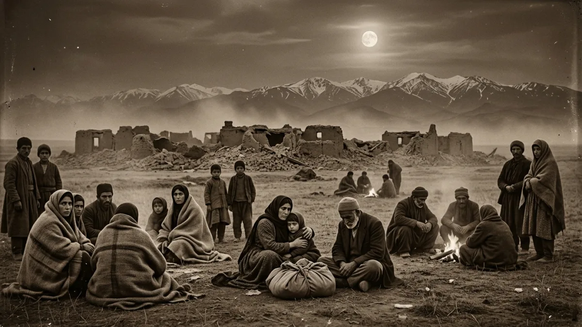 1930 depreminde yıkılan Dilman (temsili)