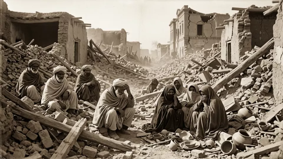 Depremin ertesi sabahı Quetta (temsili)