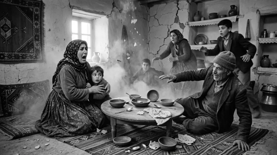 Öğle yemeğinde gelen sarsıntı (temsili)