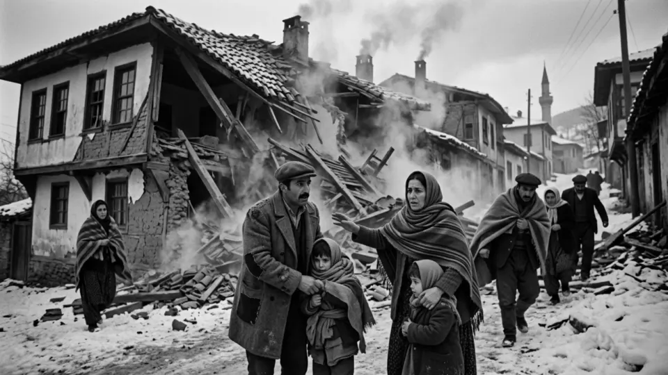 Sarsıntı anında Gerede (temsili)