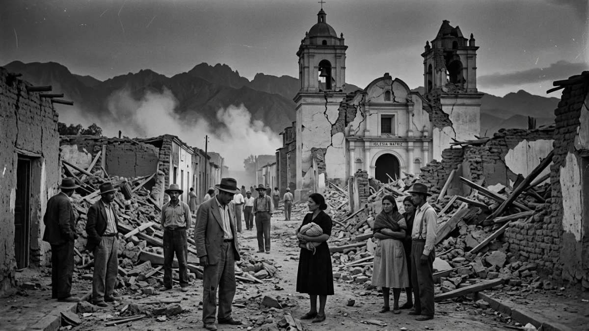 1944 depreminde yıkılan San Juan (temsili)