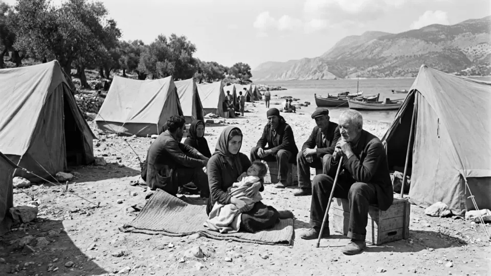 Açıkta yaşayan adalılar (temsili)