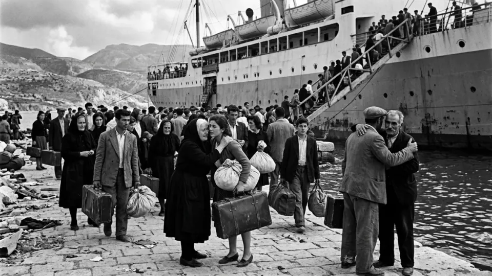 Kefalonya'dan göç (temsili)