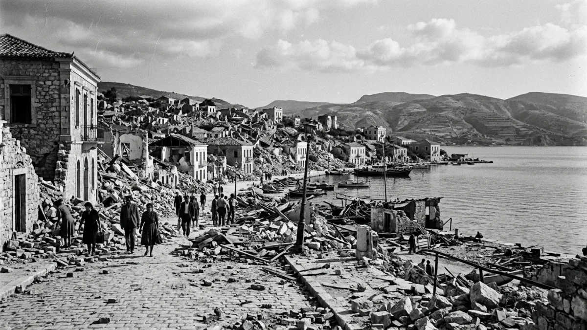 1953 depreminde Argostoli (temsili)