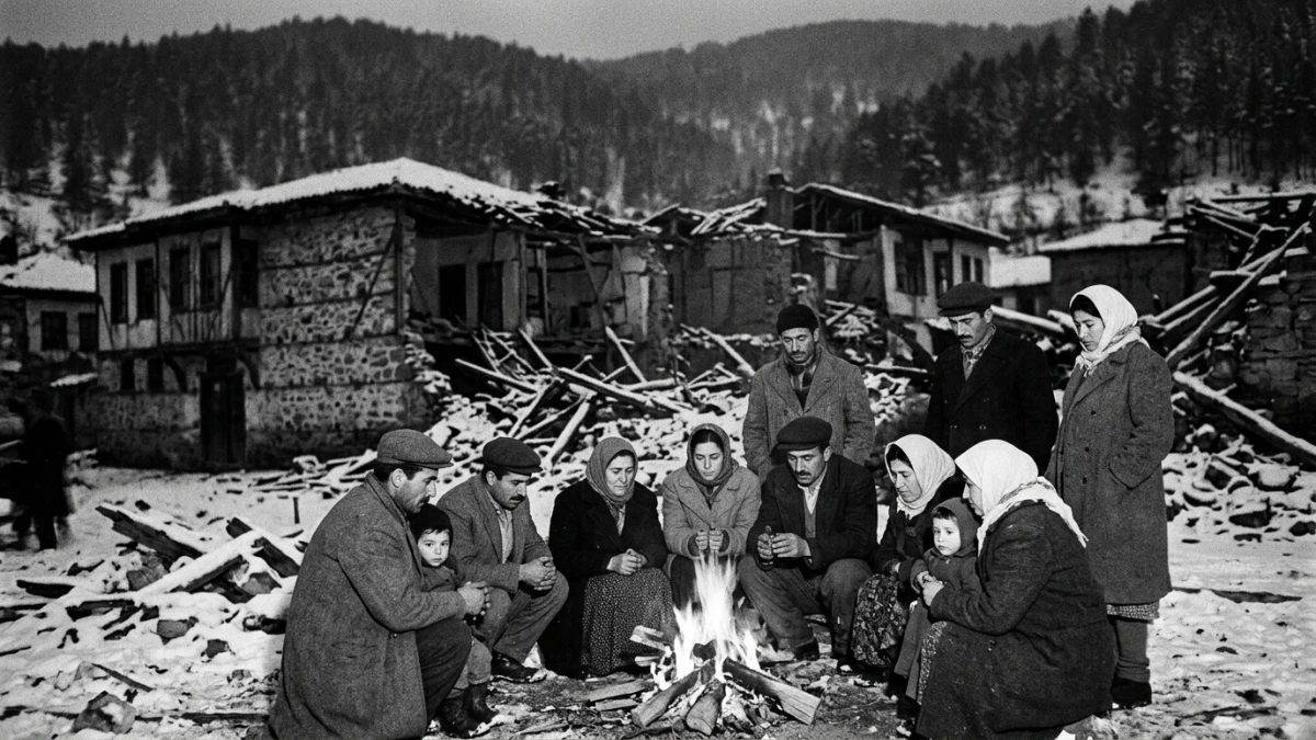 1953 depreminin ardından Yenice (temsili)