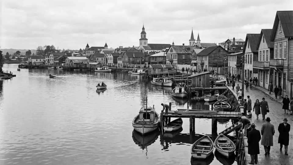 Depremden önce Valdivia (temsili)