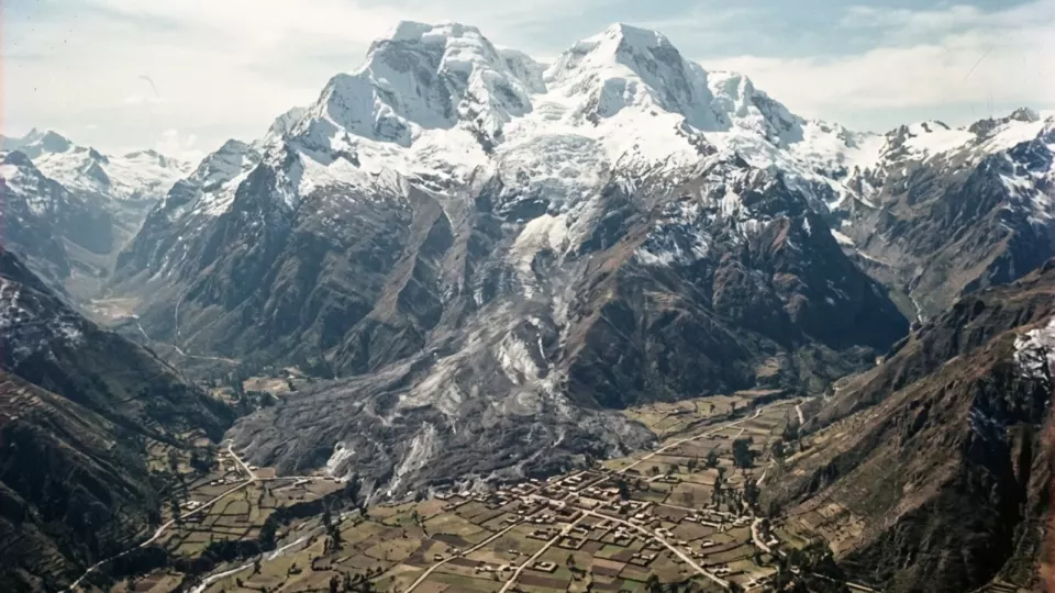 Huascarán çığı (temsili)