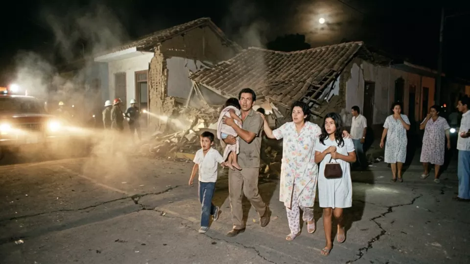 Managua deprem gecesi (temsili)
