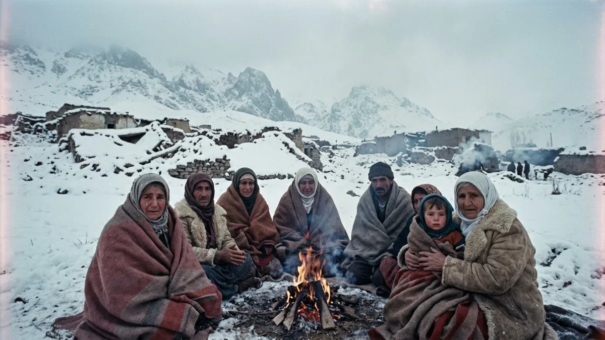 1976 depreminde yıkılan Çaldıran köyleri (temsili)