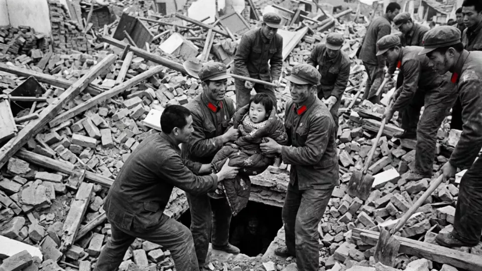 Askerler enkaz kazıyor (temsili)