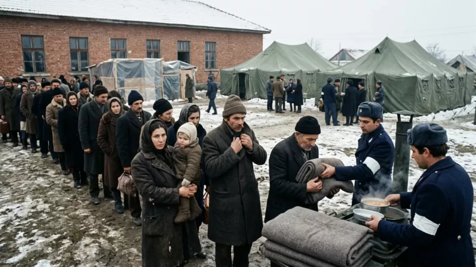 Evsiz kalan aileler (temsili)