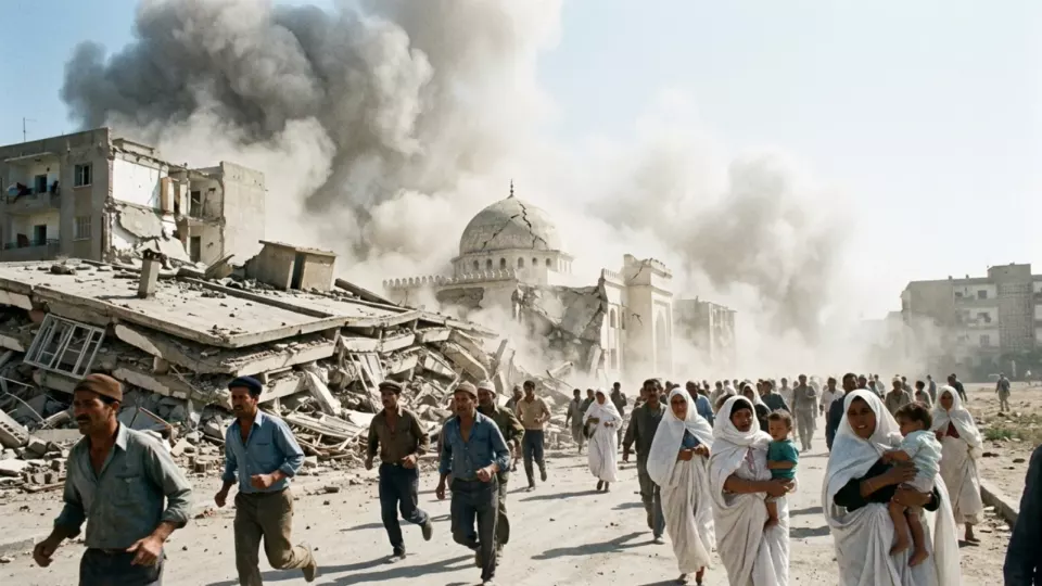 El Esnam deprem anı (temsili)