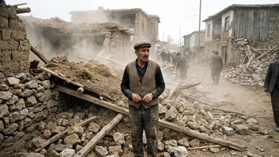 Çöken toprak damlar (temsili)