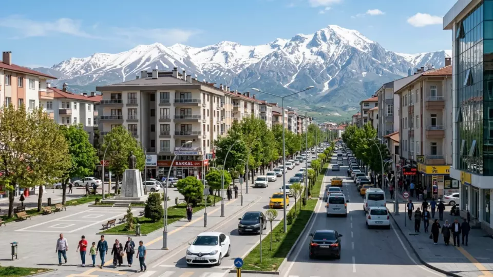 Bugünkü Erzincan (temsili)