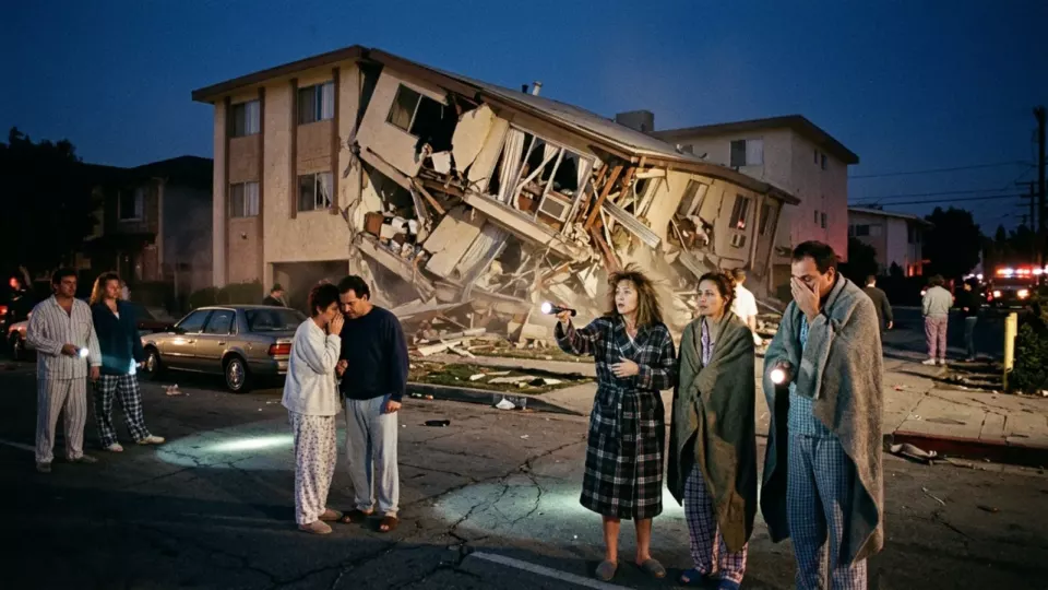 Çöken apartman (temsili)