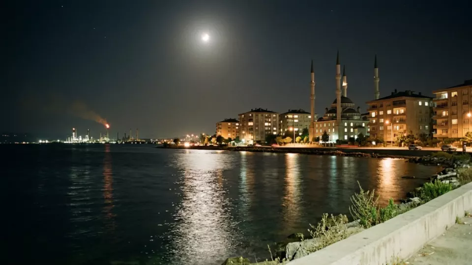 1999 yazında İzmit Körfezi'nde bir gece (temsili)
