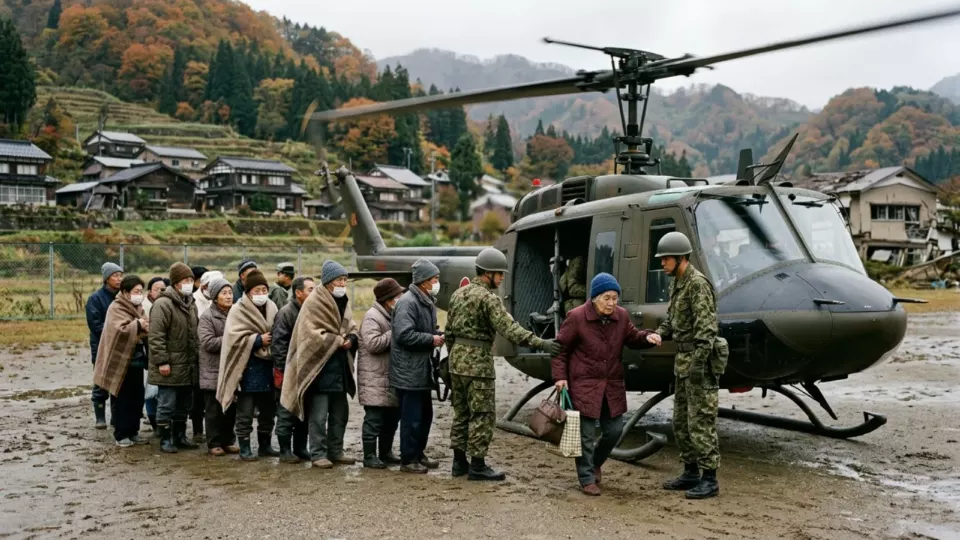 Helikopterle tahliye (temsili)