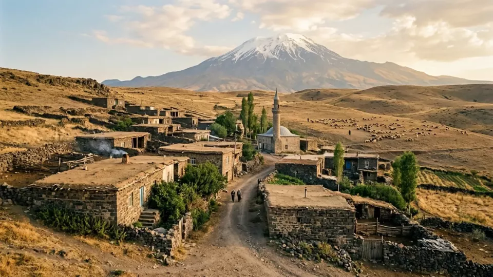 2004'te Yığınçal köyü (temsili)