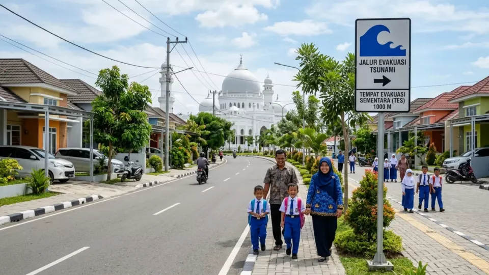 Yeniden kurulan Banda Aceh (temsili)