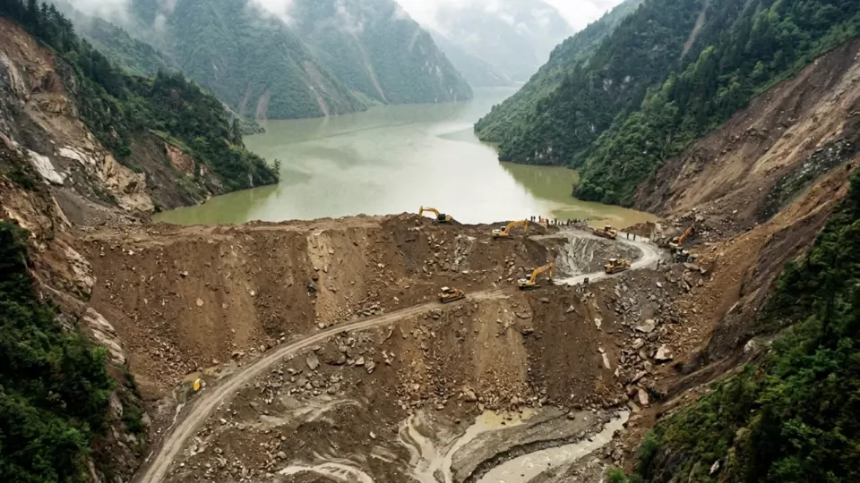 Deprem gölü (temsili)