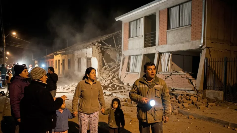 Concepción'da deprem gecesi (temsili)
