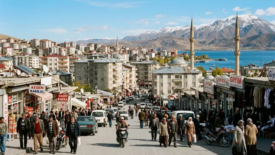 Depremden önce Erciş, bir pazar öğlesi (temsili)